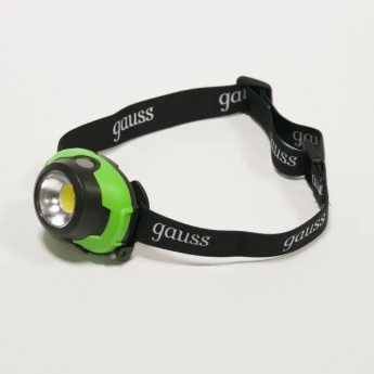 Фонарь налобный GAUSS GFL302 3W 120lm 3xAAA LED Фонарь налобный GAUSS GFL302 3W 120lm 3xAAA LED