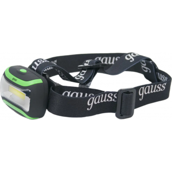 Фонарь налобный GAUSS GFL307 3W 180lm 3xААА LED 1/12/72 Фонарь налобный GAUSS GFL307 3W 180lm 3xААА LED 1/12/72