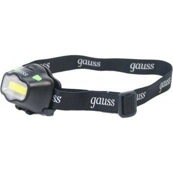 Фонарь налобный GAUSS GFL308 3W 180lm 3xААА LED 1/12/72 Фонарь налобный GAUSS GFL308 3W 180lm 3xААА LED 1/12/72