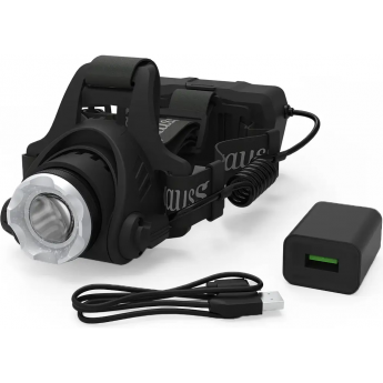 Фонарь налобный GAUSS GFL407 5W 450lm Li-ion 2400mAh LED 1/12/48 Фонарь налобный GAUSS GFL407 5W 450lm Li-ion 2400mAh LED 1/12/48