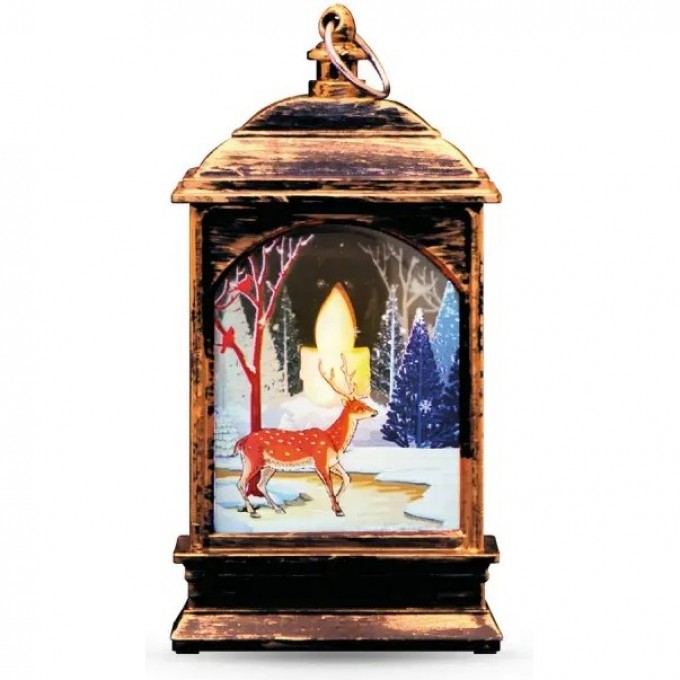 Фонарь новогодний светодиодный GAUSS HOLIDAY ОЛЕНЕНОК, 0,1W, тёплый свет, бронзовый, батарейки в комплекте HL031