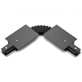 Коннектор GAUSS для встраиваемых трековых шинопроводов гибкий (I) черный