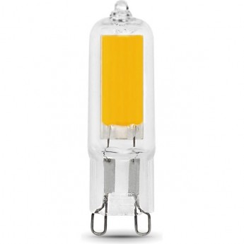 Лампа GAUSS BLACK LED G9 AC220-240V 4.5W 3000K GLASS