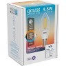 Лампа GAUSS SMART HOME FILAMENT С35 4,5W 495lm 2000-6500К E14 изм.цвет.темп.+дим. LED 1250112