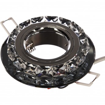 Светильник GAUSS BACKLIGHT BL041 Кругл. Черный/Кристалл/Хром, Gu5.3, LED 2700K 1/40 Светильник GAUSS BACKLIGHT BL041 Кругл. Черный/Кристалл/Хром, Gu5.3, LED 2700K 1/40