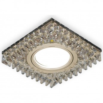 Светильник GAUSS BACKLIGHT BL033 квадратный Шампань/Кристалл/Хром, Gu5.3, LED 2700K Светильник GAUSS BACKLIGHT BL033 квадратный Шампань/Кристалл/Хром, Gu5.3, LED 2700K