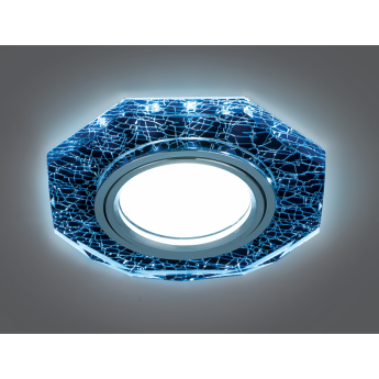 Светильник GAUSS BACKLIGHT BL069 Восемь гран. Черный/Серебро/Хром, Gu5.3, LED 4100K Светильник GAUSS BACKLIGHT BL069 Восемь гран. Черный/Серебро/Хром, Gu5.3, LED 4100K