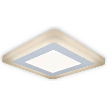 Светильник GAUSS BACKLIGHT встраиваемый 9Вт 3000K IP20 встраиваемый квадрат (белый) Светильник GAUSS BACKLIGHT встраиваемый 9Вт 3000K IP20 встраиваемый квадрат (белый)