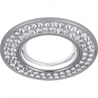 Светильник GAUSS STRASS CA034 Круг. Кристал/Хром, Gu5.3 Светильник GAUSS STRASS CA034 Круг. Кристал/Хром, Gu5.3
