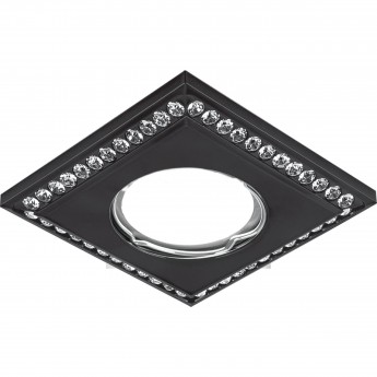 Светильник GAUSS STRASS CA041 Квадрат. Кристал/Черный, Gu5.3 1/30 Светильник GAUSS STRASS CA041 Квадрат. Кристал/Черный, Gu5.3 1/30
