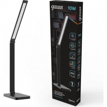 Светильник настольный GAUSS QPLUS 600lm 170-265V Qi USB LED 1/12 Светильник настольный GAUSS QPLUS 600lm 170-265V Qi USB LED 1/12