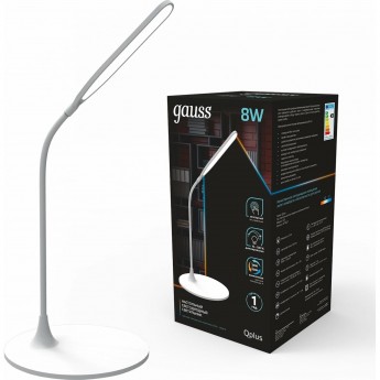 Светильник настольный GAUSS QPLUS модель GTL502 500lm 170-265V LED 1/12 Светильник настольный GAUSS QPLUS модель GTL502 500lm 170-265V LED 1/12