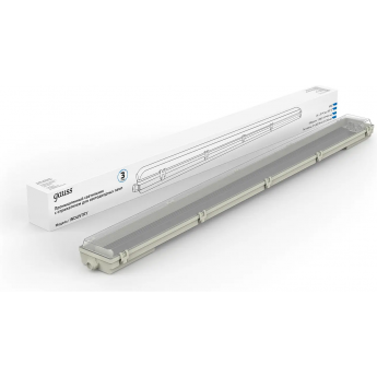 Влагозащищенный светильник с отражателем GAUSS СПП-Т8-G13 INDUSTRY 1260х107х61 мм IP65 для LED ламп 2х1200 мм 1/8 Влагозащищенный светильник с отражателем GAUSS СПП-Т8-G13 INDUSTRY 1260х107х61 мм IP65 для LED ламп 2х1200 мм 1/8